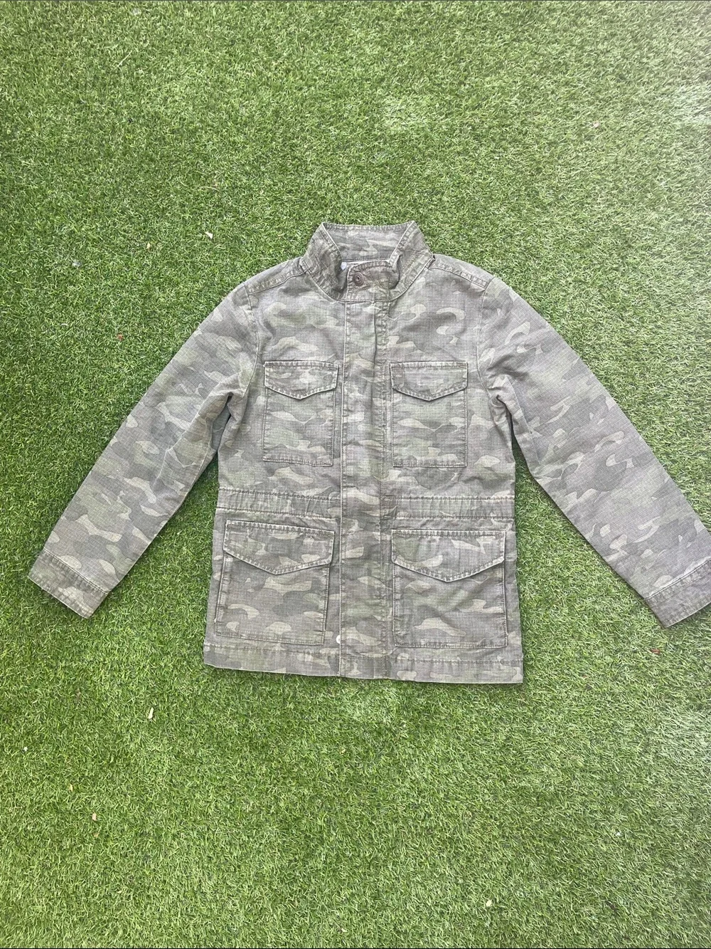 OshKosh B'gosh Kids Gray Camo Utility Jacket